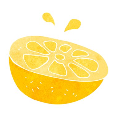 Retro karikatür limon