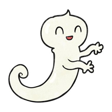 dokulu karikatür hayalet