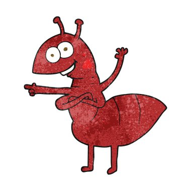 dokulu karikatür karınca