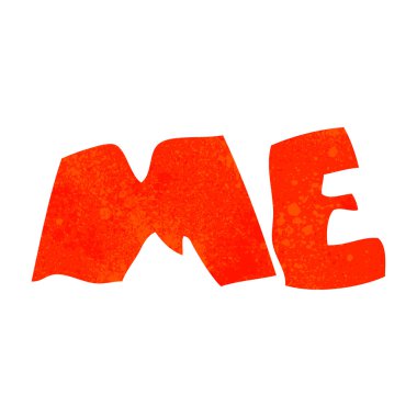 Retro sembolü karikatür