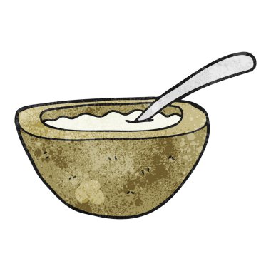 dokulu karikatür yulaf lapası