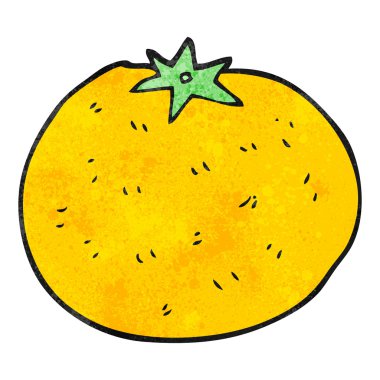 dokulu karikatür turuncu