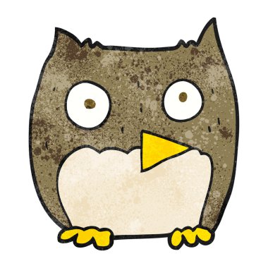 dokulu karikatür baykuş