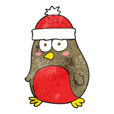 dokulu karikatür Noel robin