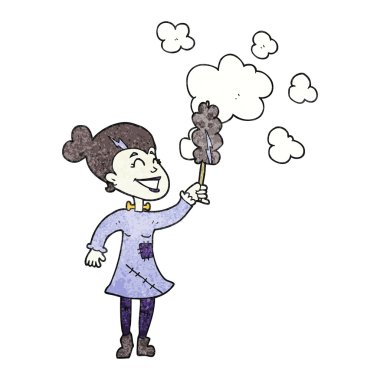 toz dokulu çizgi film zombi kadın