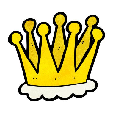 dokulu karikatür taç