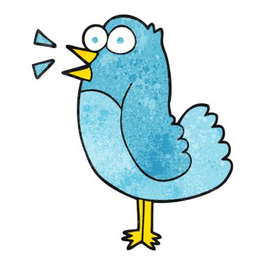 dokulu karikatür kuş