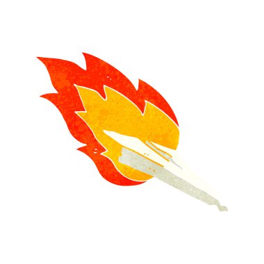 retro karikatür kağıt uçak gürültüyle çarpmak