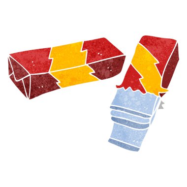 retro çizgi film sakızı.