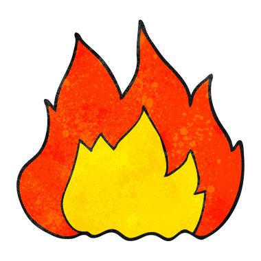 dokulu karikatür yangın