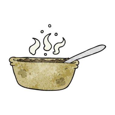 güveç dokulu karikatür kase