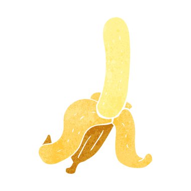 Retro karikatür muz