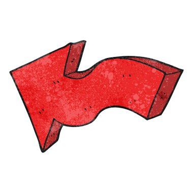 dokulu karikatür işaret eden ok