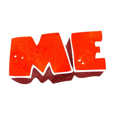 Retro sembolü karikatür