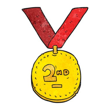 dokulu karikatür spor madalyası