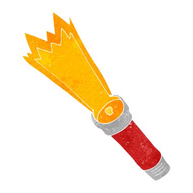 Retro karikatür meşale