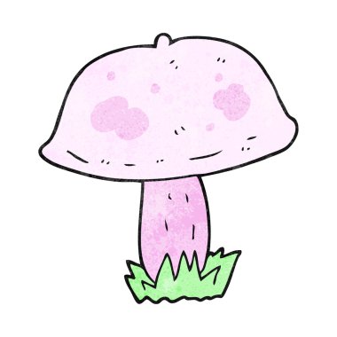 dokulu karikatür mantar