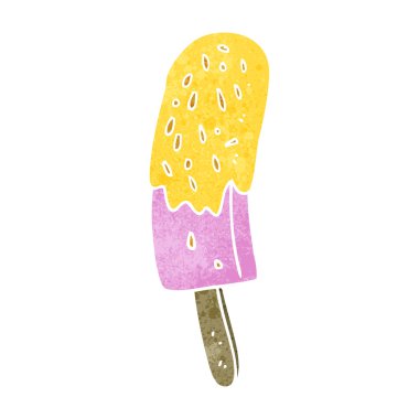 Retro karikatür Buz lolly