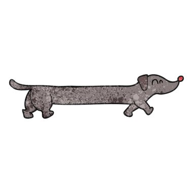 dokulu karikatür dachshund