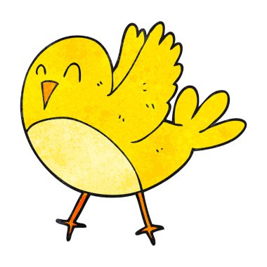 dokulu karikatür kuş