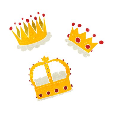 Retro karikatür kron