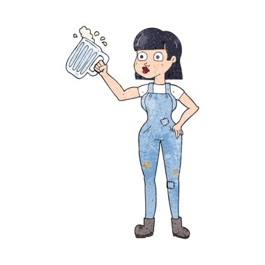 bira kadınla dokulu çizgi film