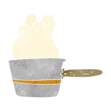 tencere yemek Retro çizgi film