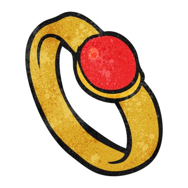 dokulu karikatür yüzük