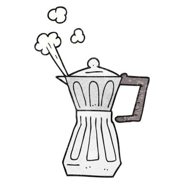 dokulu karikatür espresso maker stovetop