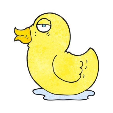 dokulu karikatür lastik ördek