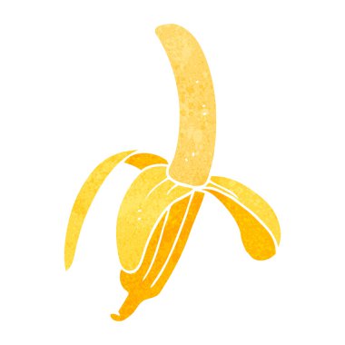 Retro karikatür muz