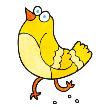 dokulu karikatür kuş