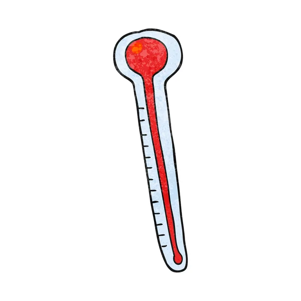 Textured cartoon thermometer — Stock Vector