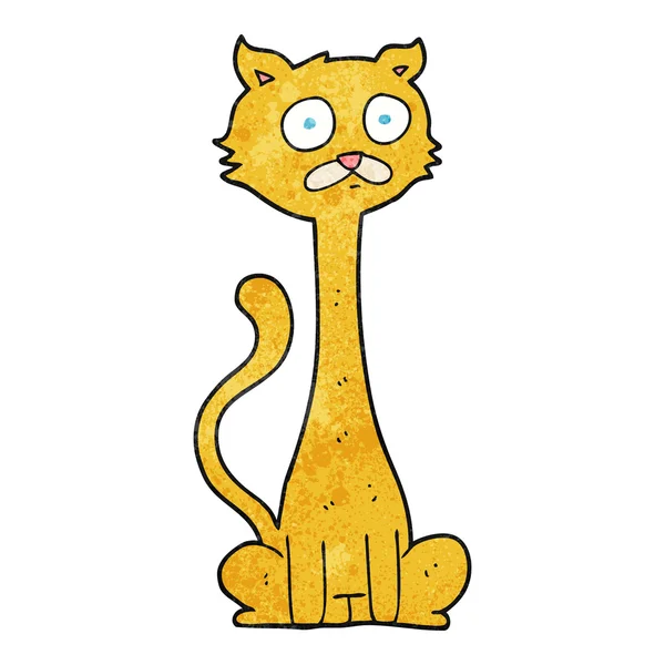 Gato de dibujos animados texturizado — Vector de stock