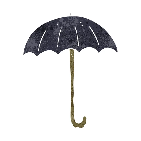 Ретро-мультяшный зонтик — стоковый вектор