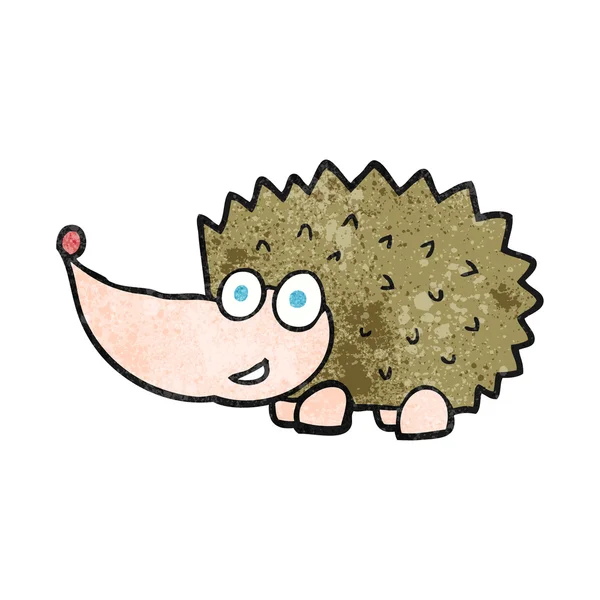 Textured cartoon hedgehog — Stock Vector