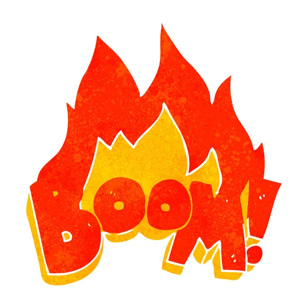 Rétro bande dessinée boom — Image vectorielle