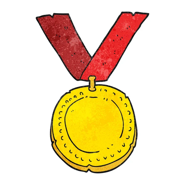 Textured cartoon medal — Stock Vector