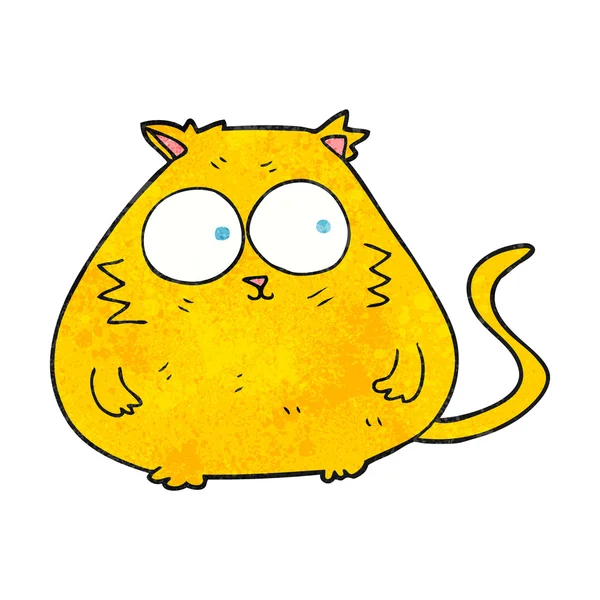 Getextureerde cartoon FatCat — Stockvector