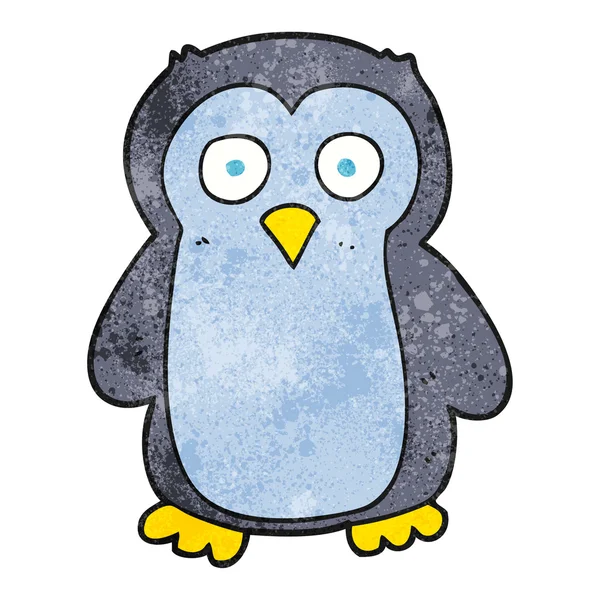 Pinguino cartone animato strutturato — Vettoriale Stock