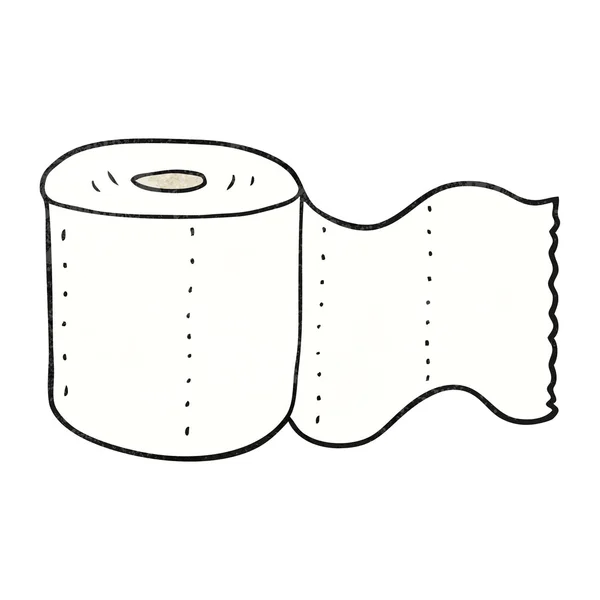 Papel higiénico de dibujos animados texturizado — Vector de stock