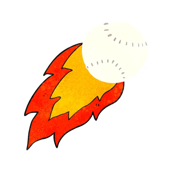 Bola de deportes de dibujos animados retro — Archivo Imágenes Vectoriales