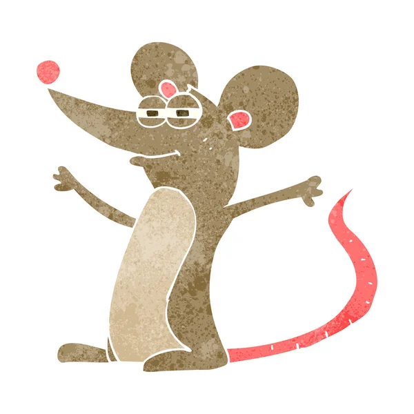 Ретромультяшная мышь — стоковый вектор