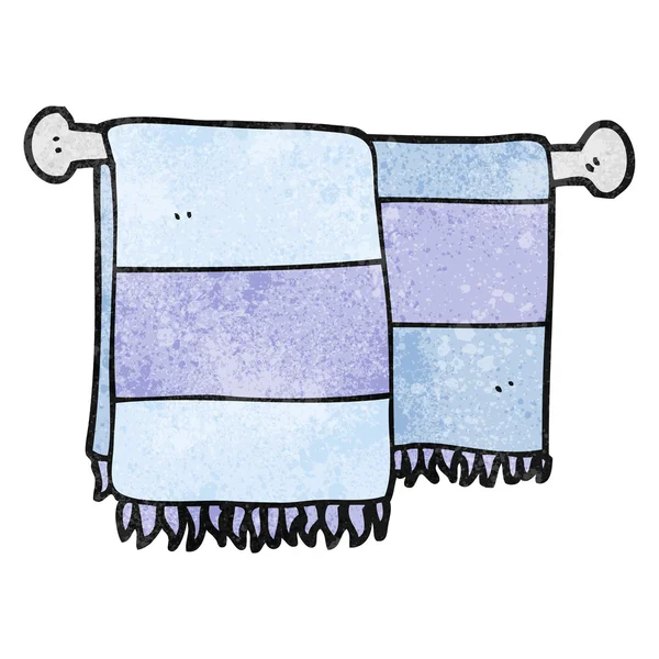 Текстурированные полотенца для ванной комнаты — стоковый вектор