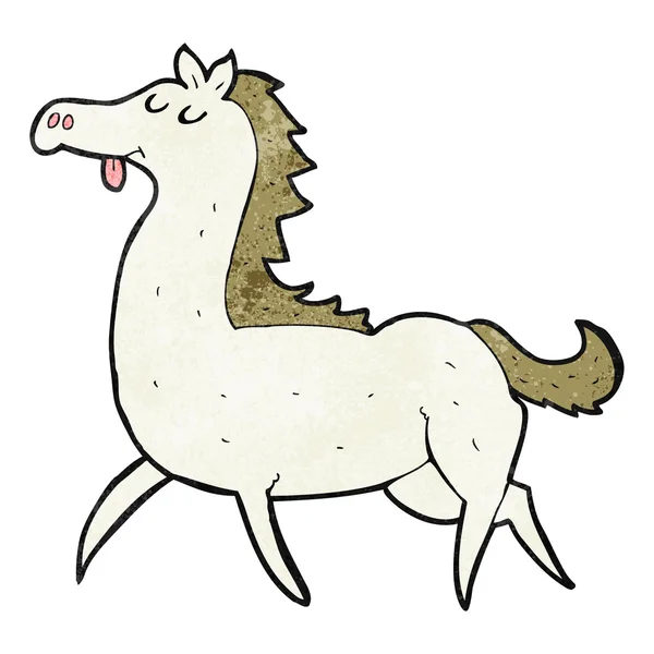 Cavalo de desenho animado texturizado — Vetor de Stock