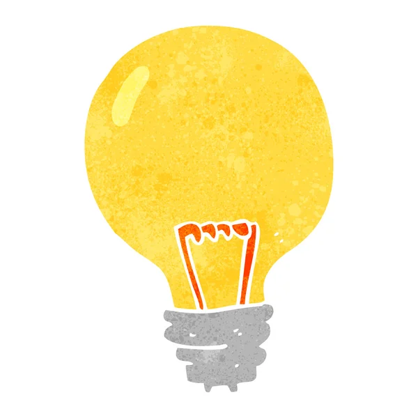 Ampoule de dessin animé rétro — Image vectorielle