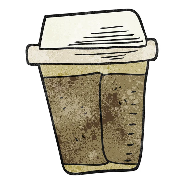 Dokulu karikatür kahve — Stok Vektör