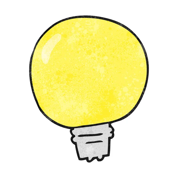 Texturierte Cartoon-Glühbirne — Stockvektor