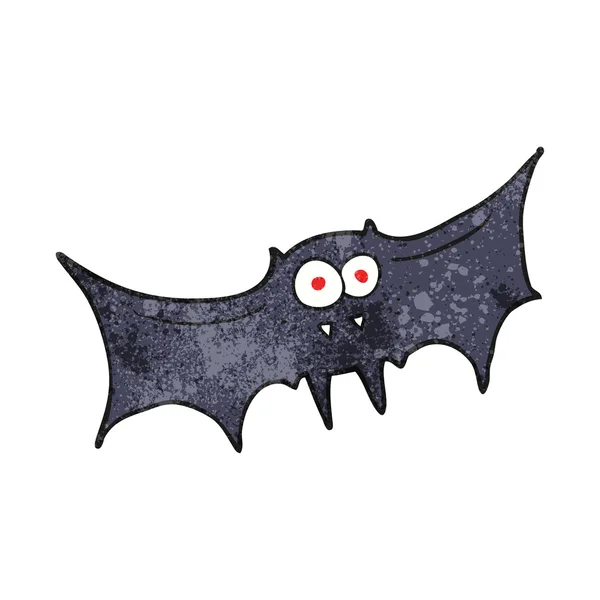 Texturizado cartoon vampiro morcego — Vetor de Stock