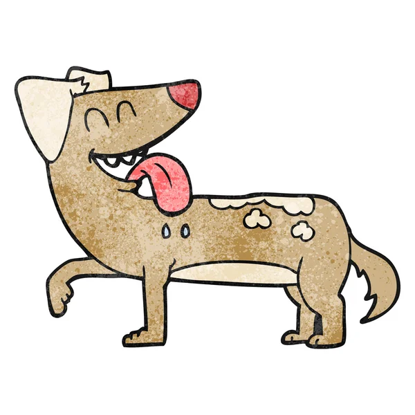 Texturou kreslený supící pes — Stockový vektor